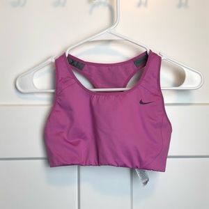 Pink nike sports bra